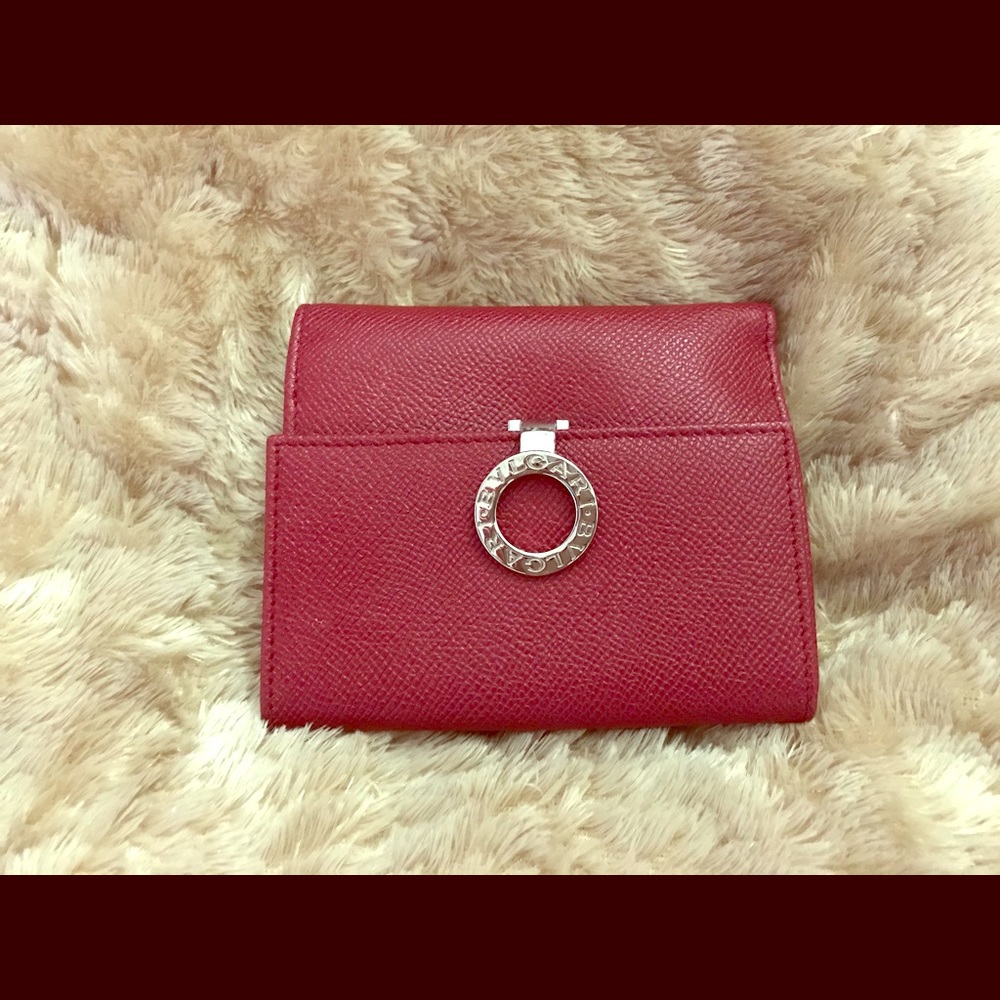 Authentic Bvlgari Bi-fold clip wallet